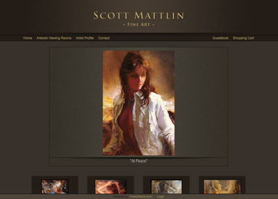 Fine  Gallery on Fine Art Website Example Artist Scott Mattlin Jpg