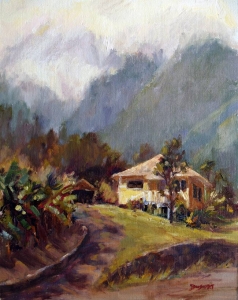 Sunlit Cottage  Jan Bushart
