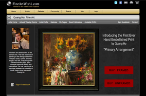 Fine Art Community Website Example Quang Ho
