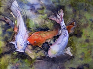 Frenzy  Bronwen Jones Watercolors 